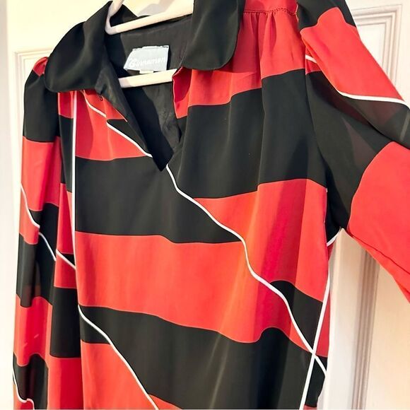 Vintage red and black cinnamon dress - Picture 2 of 4